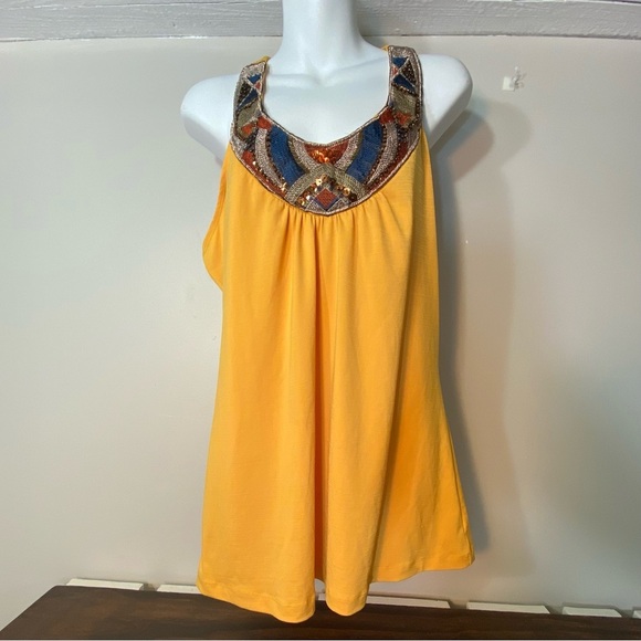 Women’s Six Degrees Of Separation yellow women top size XL - Picture 1 of 9